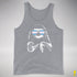 Pride Sloth Transgender Flag Sunglasses Premium Tank Top - Grey Heather